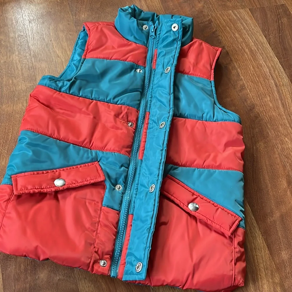 Brand new Cat & Jack Orange/blue stripe vest - Picture 2 of 13